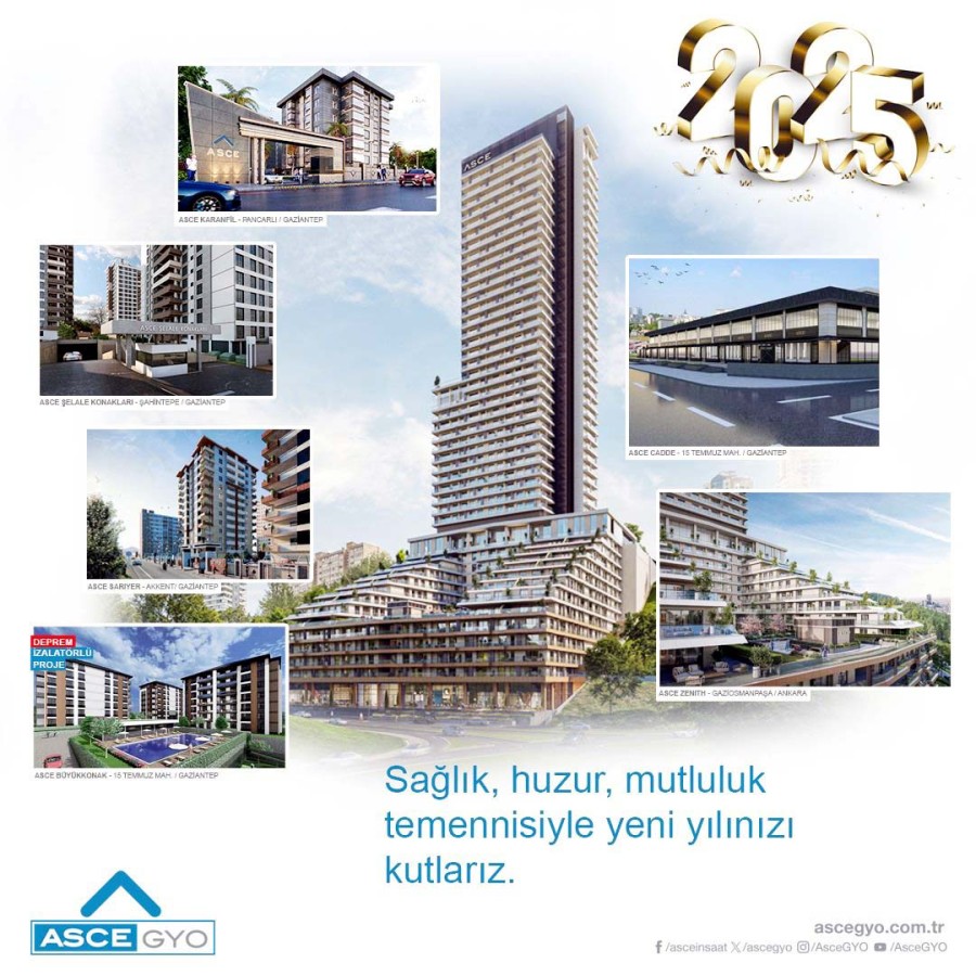 ASCE GYO Yeni Yıl İlanı;