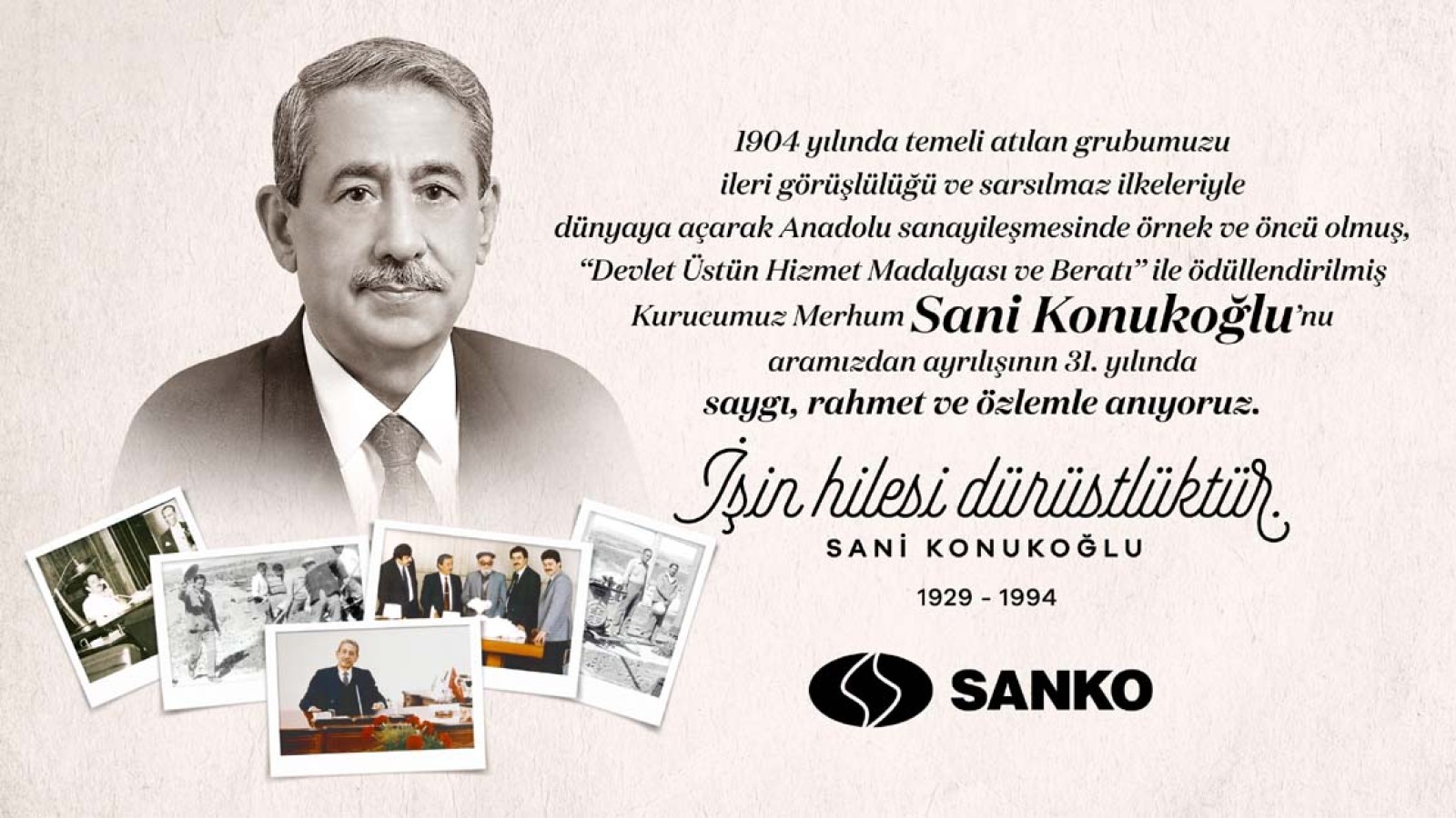 Sani Konukoğlu Anma İlanı...;