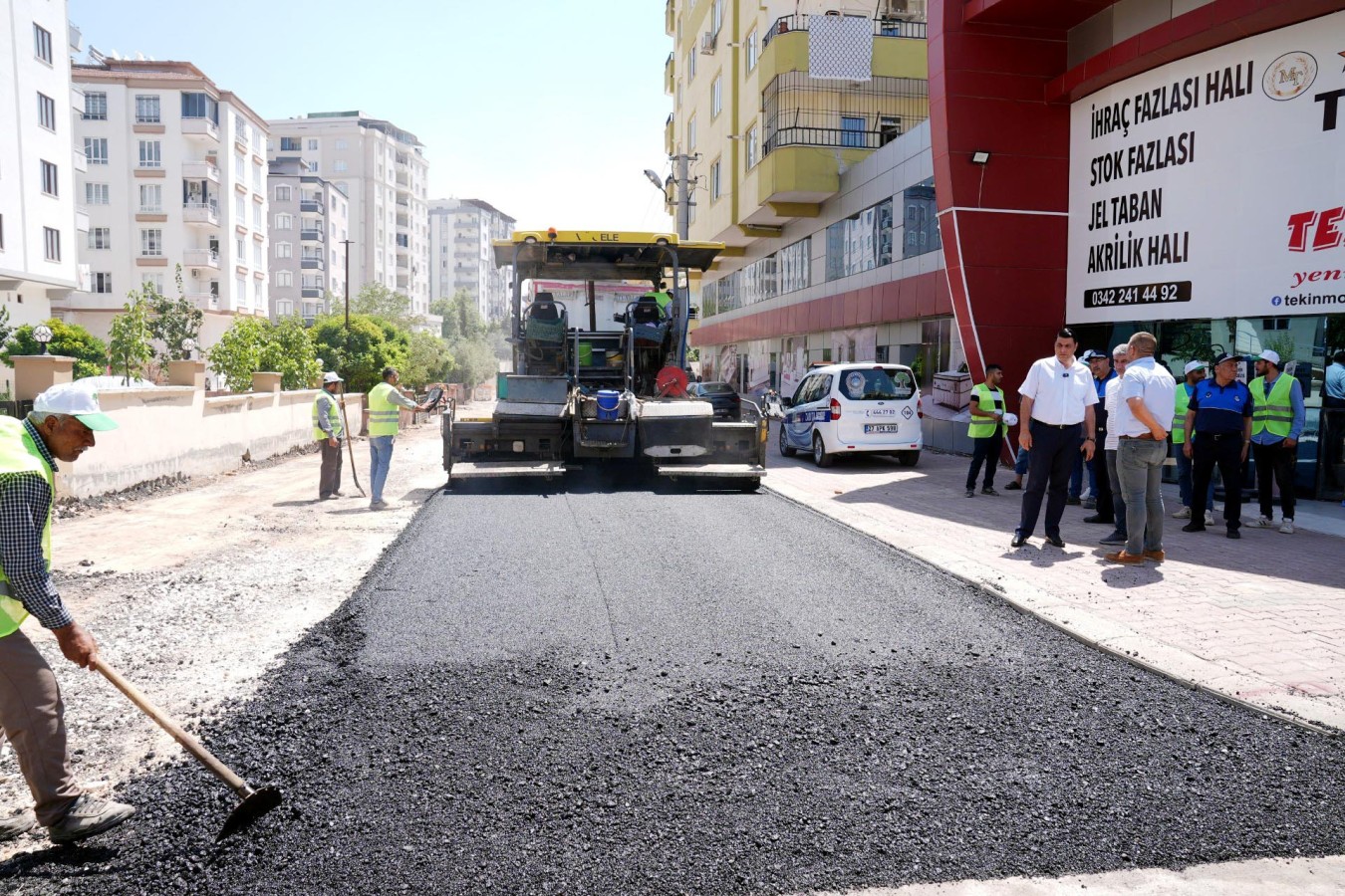 3 ayda 40 bin ton asfalt döküldü